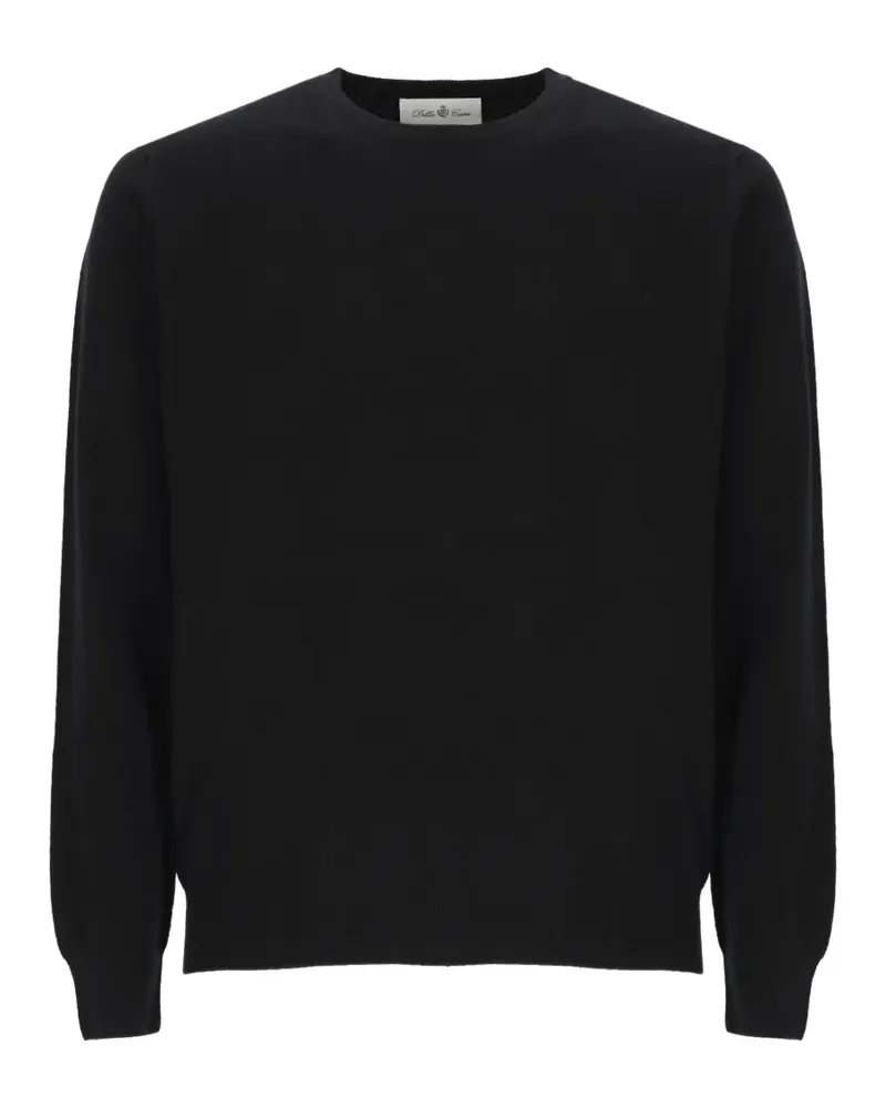 Della Ciana crew-neck ribbed-trims sweater - Schwarz Schwarz