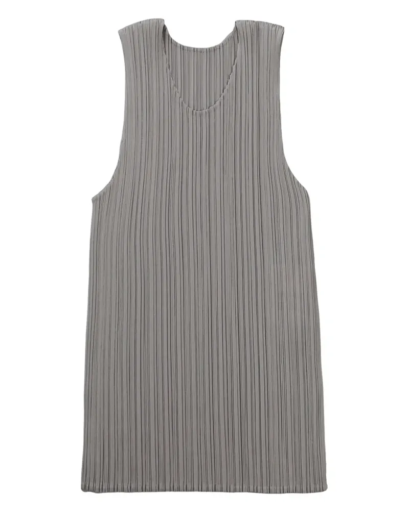 Issey Miyake pleated tank top - Grau Grau