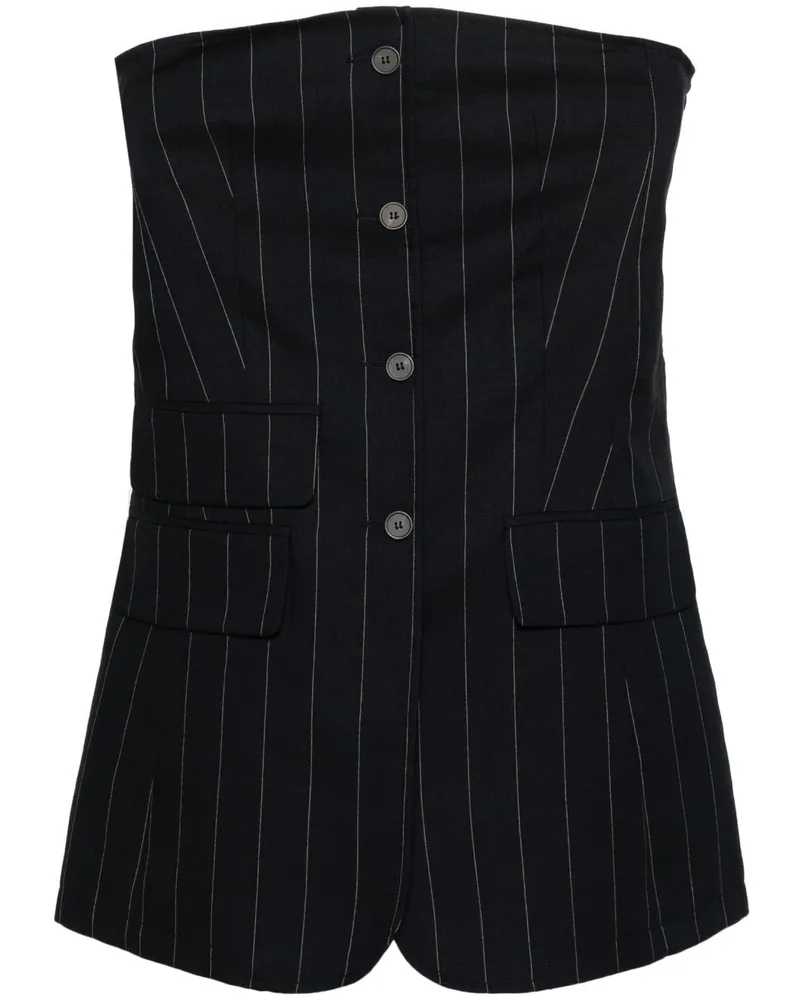 FRANKIE Shop Trägerloses Top - Blau Blau