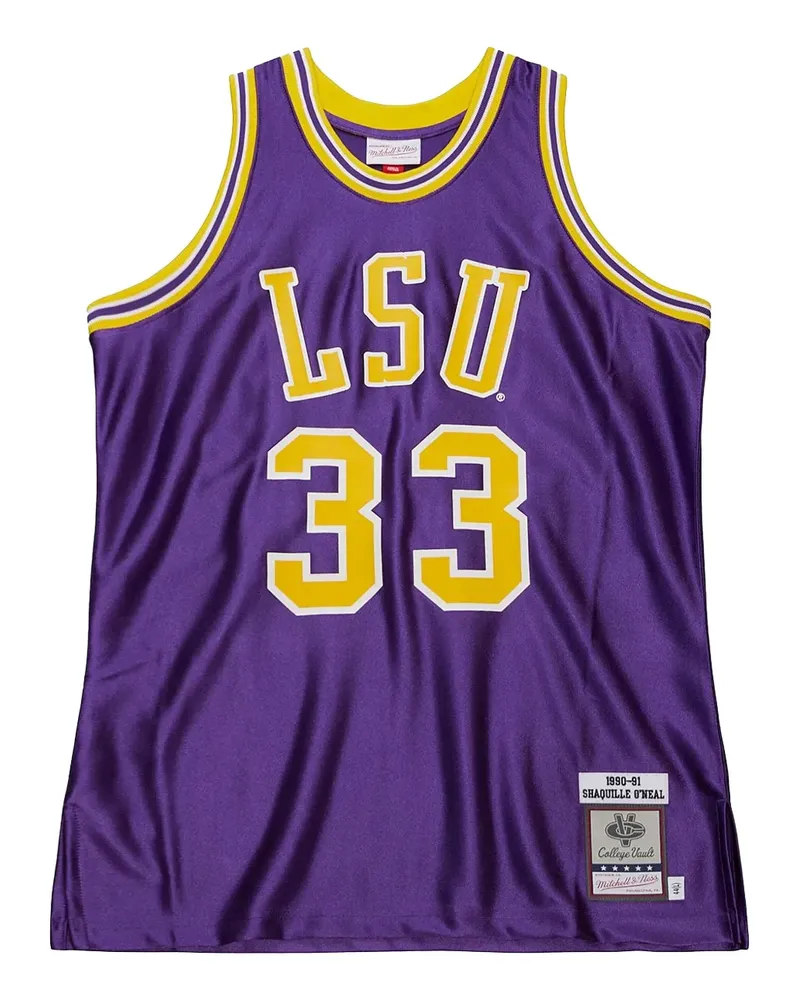 Mitchell & Ness NCAA LSU 1990 Shaquille O'Neal Tanktop - Violett Violett