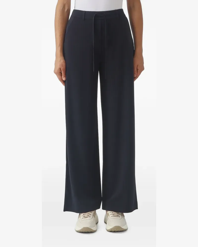 Max Mara Edotta Hose mit weitem Bein und Kordelzug - Blau Blau