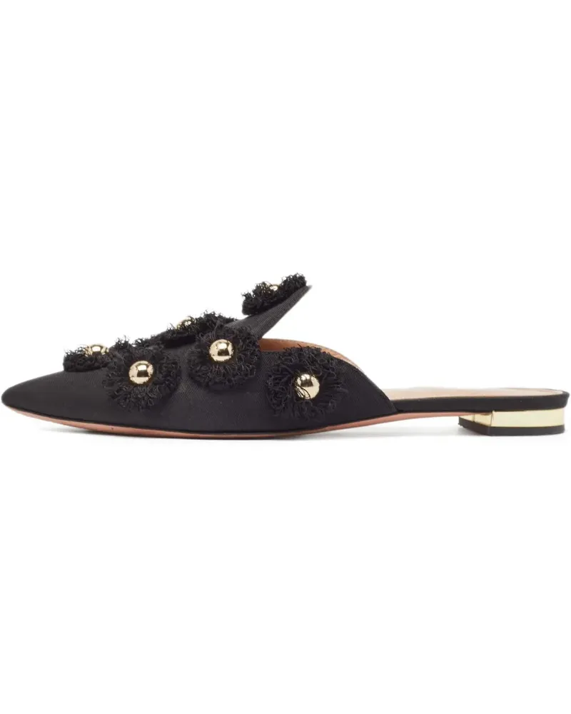 Aquazzura Sunflower Mules - Schwarz Schwarz