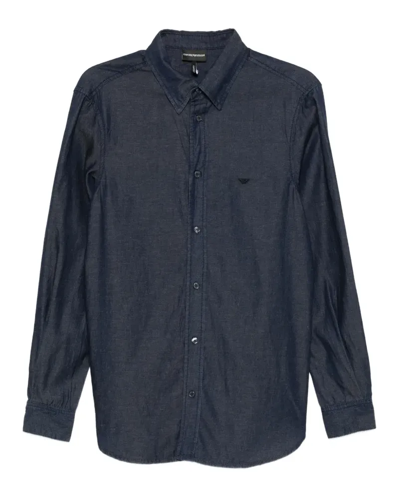 Emporio Armani Klassisches Hemd - Blau Blau