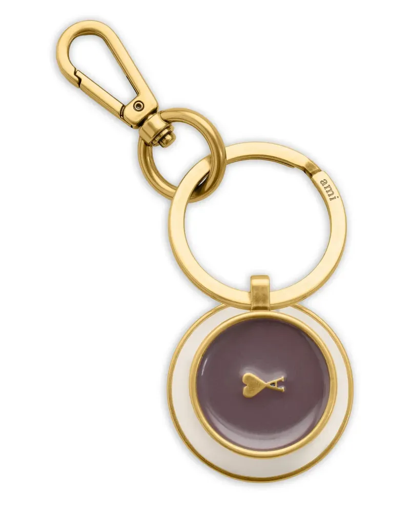 AMI Paris Heart Coffee Cup Schlüsselanhänger - Gold Gold