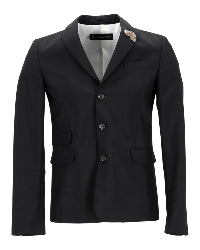 Dsquared2 Einreihiges Sakko - Schwarz Schwarz
