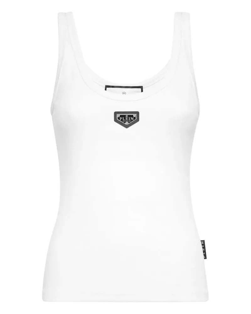 Philipp Plein Geripptes Tanktop - Weiß Weiß