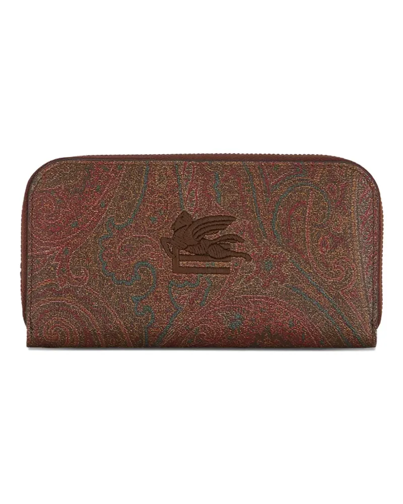Etro Portemonnaie mit Paisleymuster - M0019 BROWN M0019