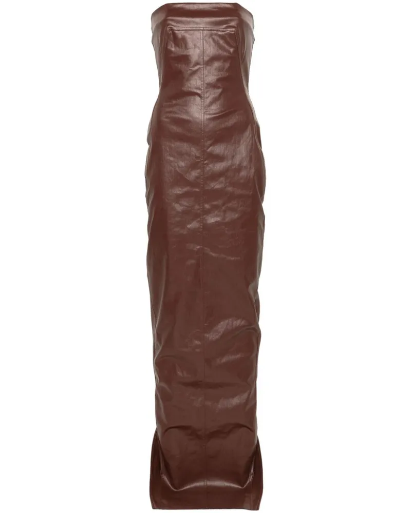 Rick Owens Jeans-Abendkleid mit eckigem Ausschnitt - Rot Rot