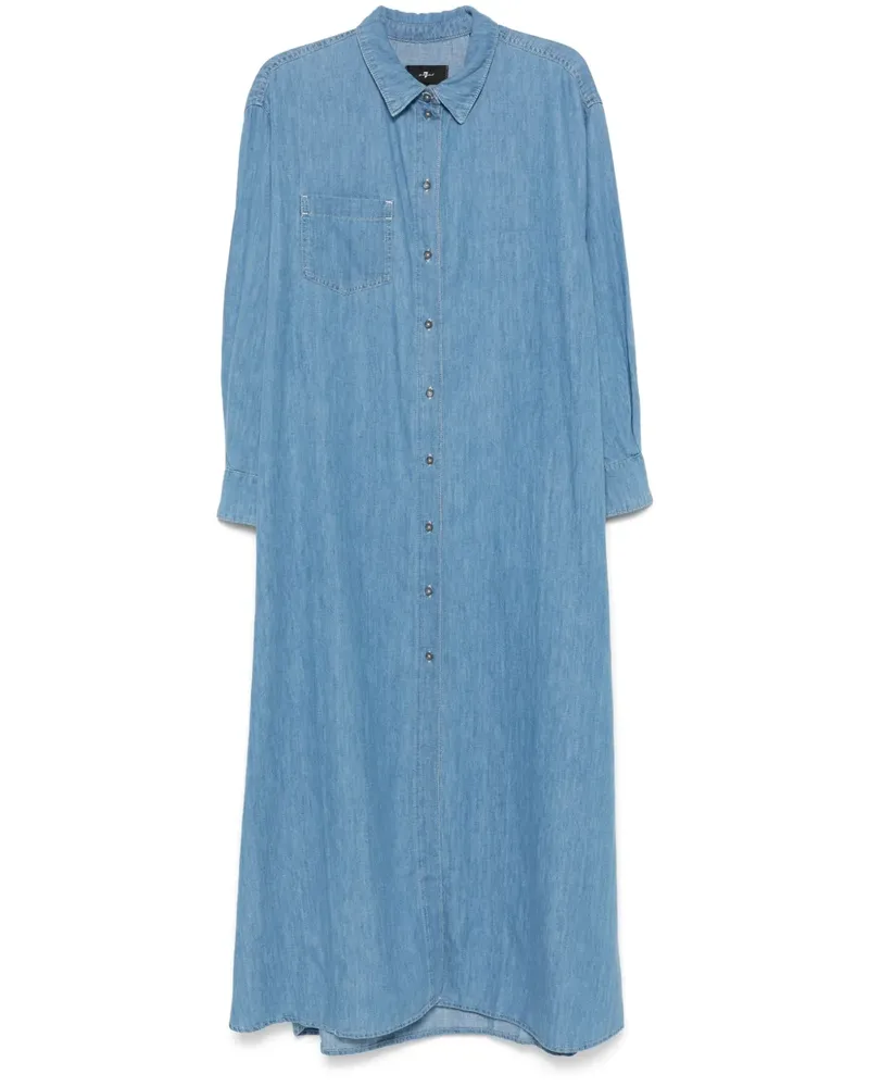 7 for all mankind Ivy Maxikleid - Blau Blau