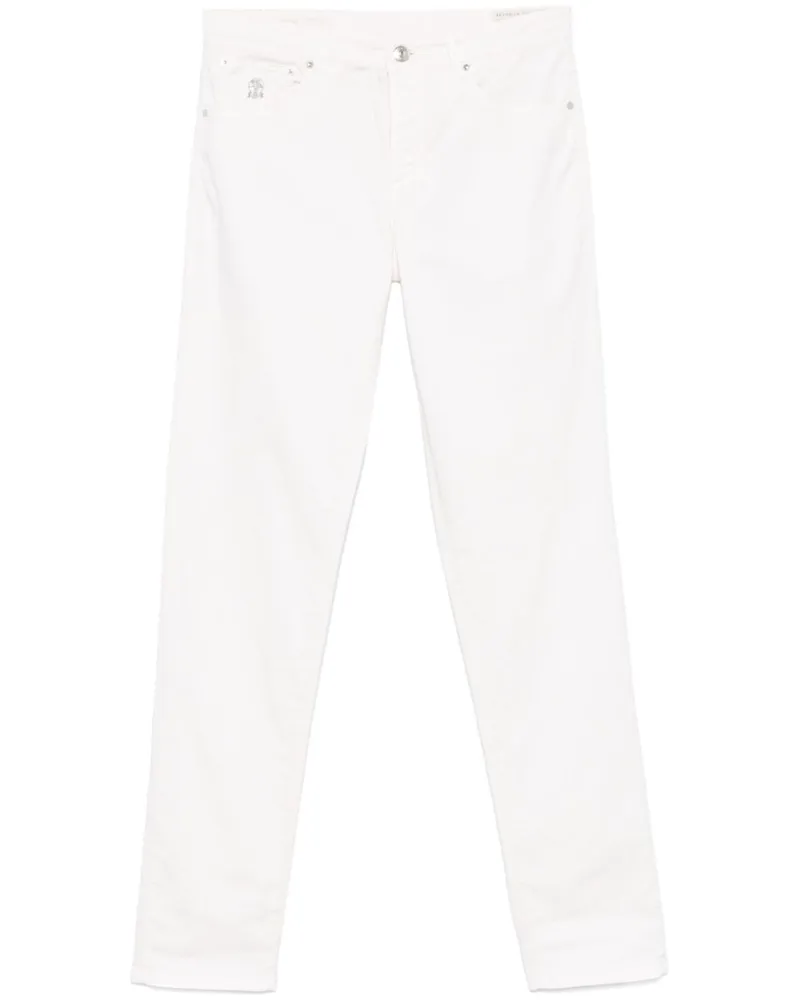 Brunello Cucinelli Hose mit geradem Bein - Weiß Weiß