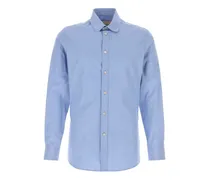 Gestreiftes Button-down-Hemd - Blau