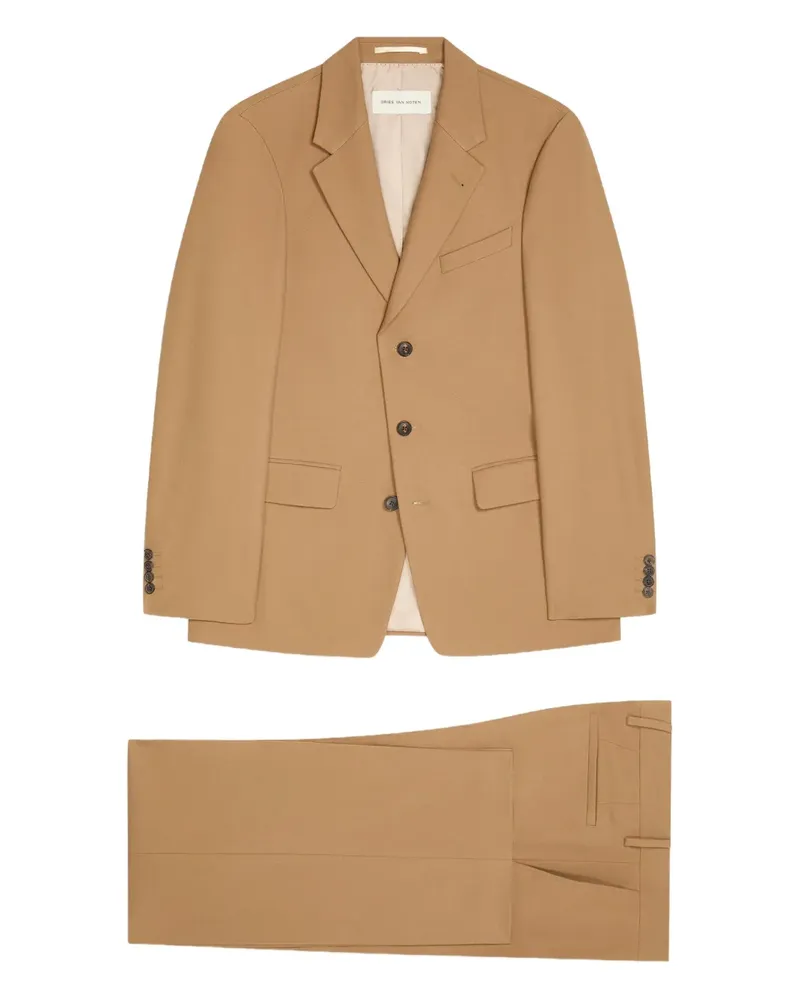 Dries van Noten Einreihiger Anzug - Braun Braun
