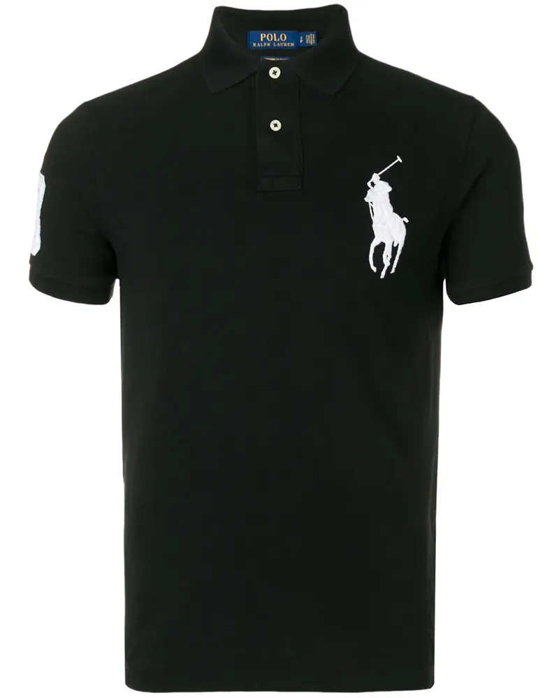 Ralph Lauren Poloshirt mit Logo-Stickerei - Schwarz Schwarz