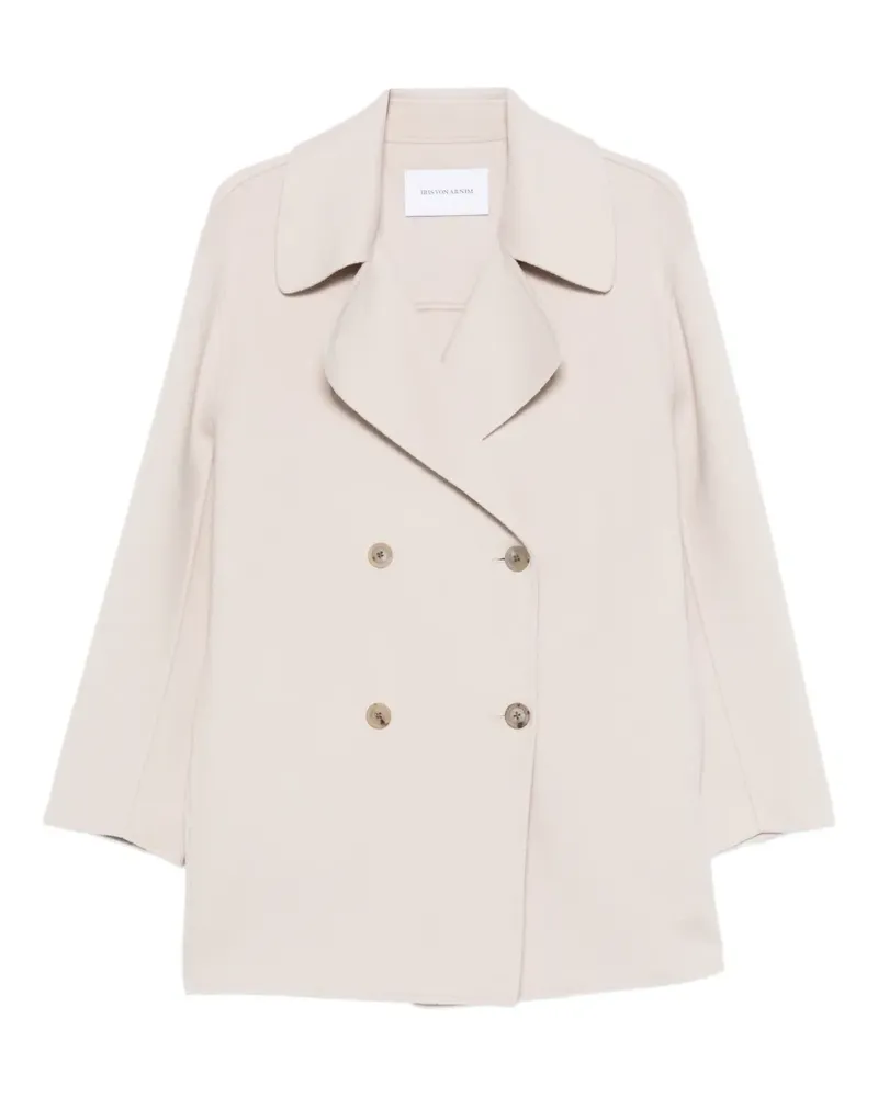 Iris von Arnim wool-cashmere double-breasted coat - Nude Nude