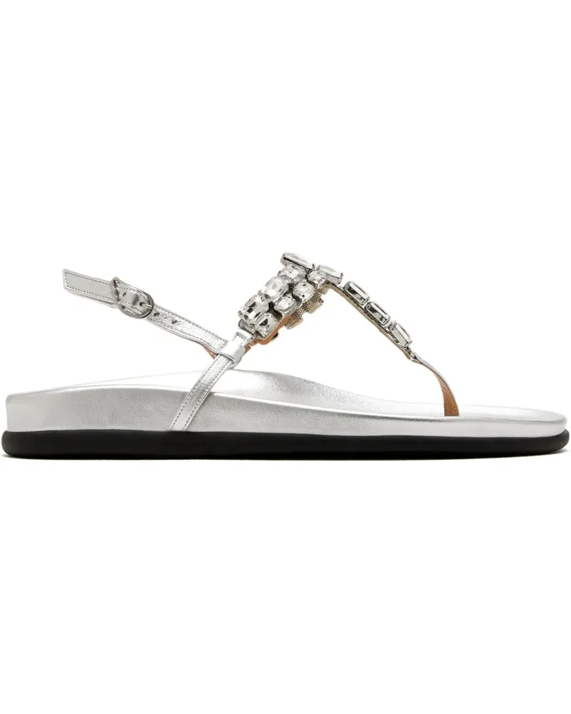 Ancient Greek Sandals Katerina Slingback-Sandalen mit Kristallen - Silber Silber