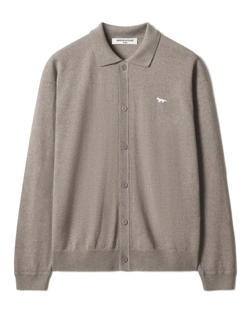 Kitsuné Profile Fox cardigan - Grau Grau