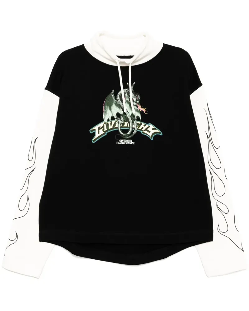Givenchy Sweatshirt mit grafischem Print Schwarz