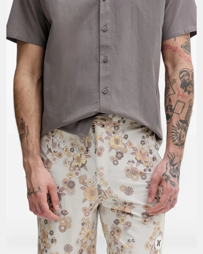 Hurley Phantom floral-print board shorts - Nude Nude