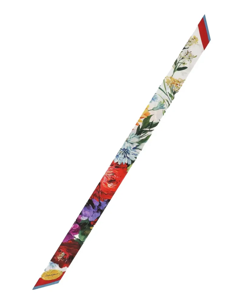 Dolce & Gabbana Schal mit Blumen-Print - Rot Rot