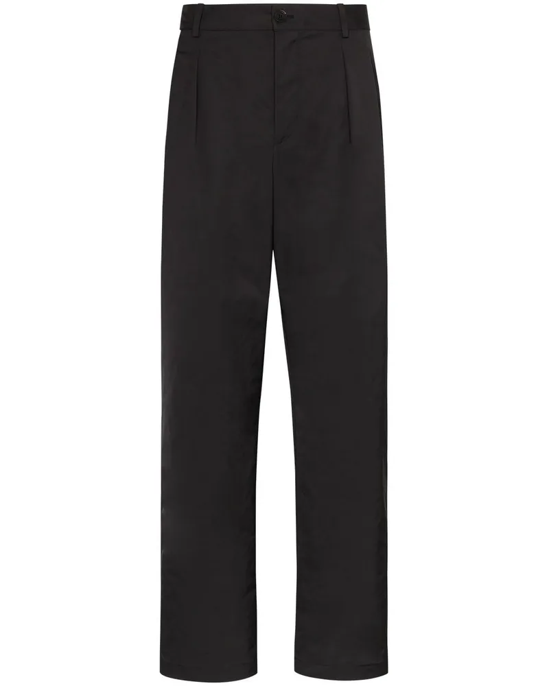 Valentino Garavani Hose mit geradem Bein Schwarz
