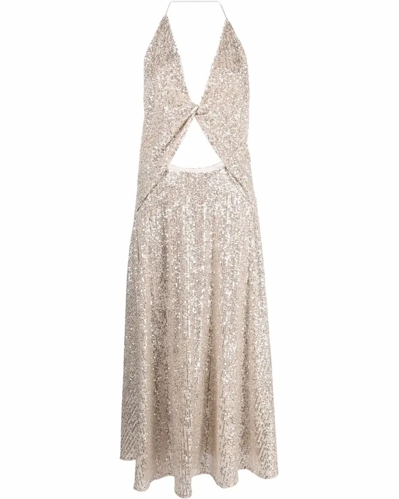 In The Mood for Love Midikleid mit Pailletten - Nude Nude