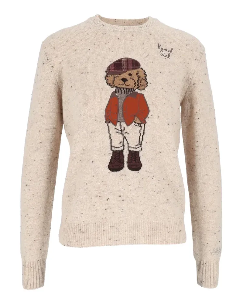 MC2 Saint Barth New Queen intarsia-knit sweater - Nude Nude