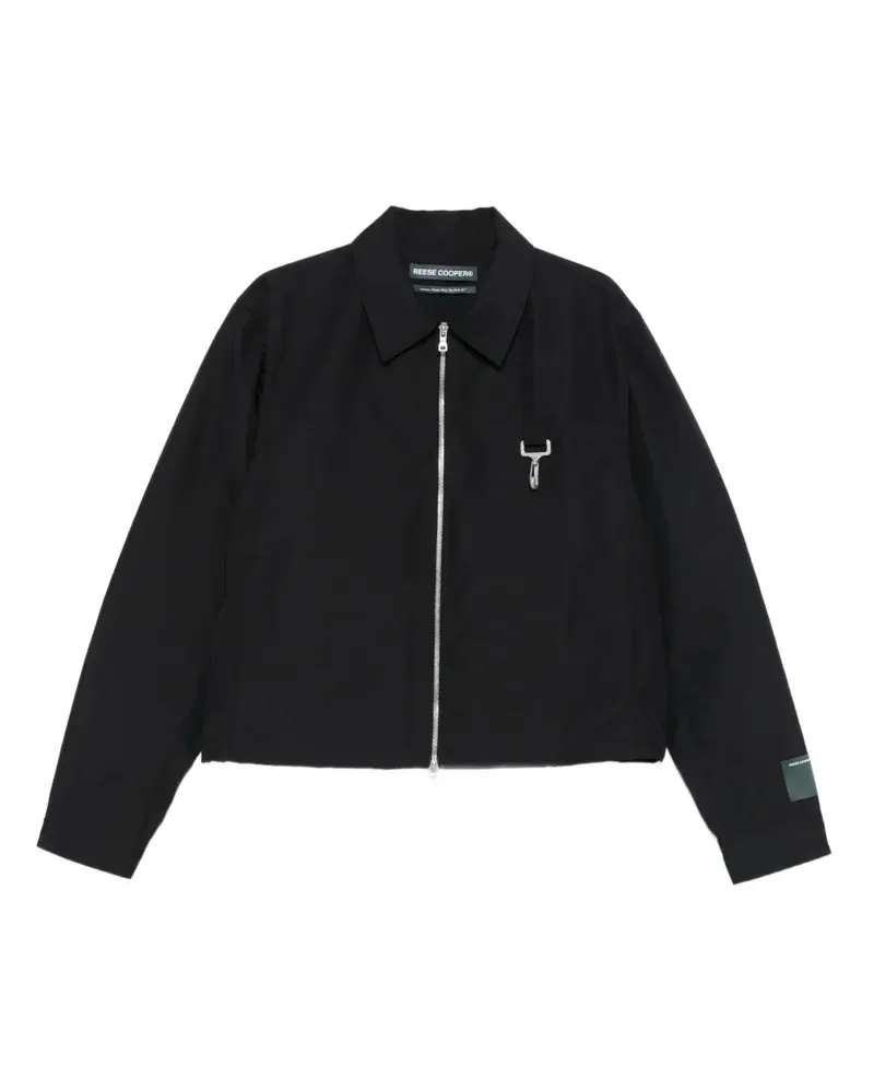 Reese Cooper zip-up shirt jacket - Schwarz Schwarz