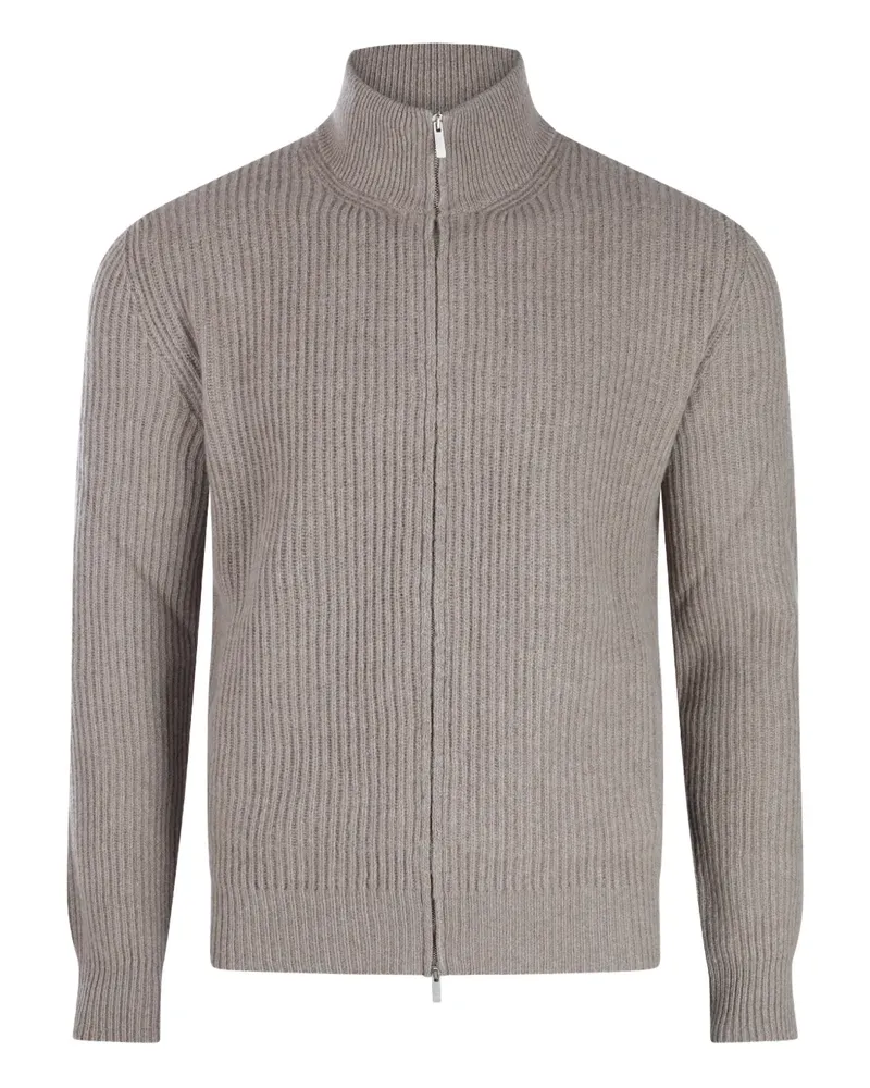 LARDINI Pullover mit Stehkragen - Braun Braun