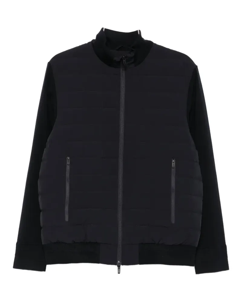 Emporio Armani quilted panel-sleeve jacket - Blau Blau