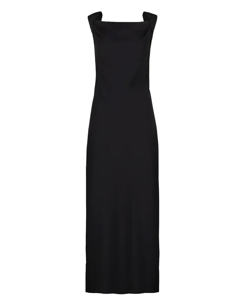 The Row cowl-neck dress - Schwarz Schwarz