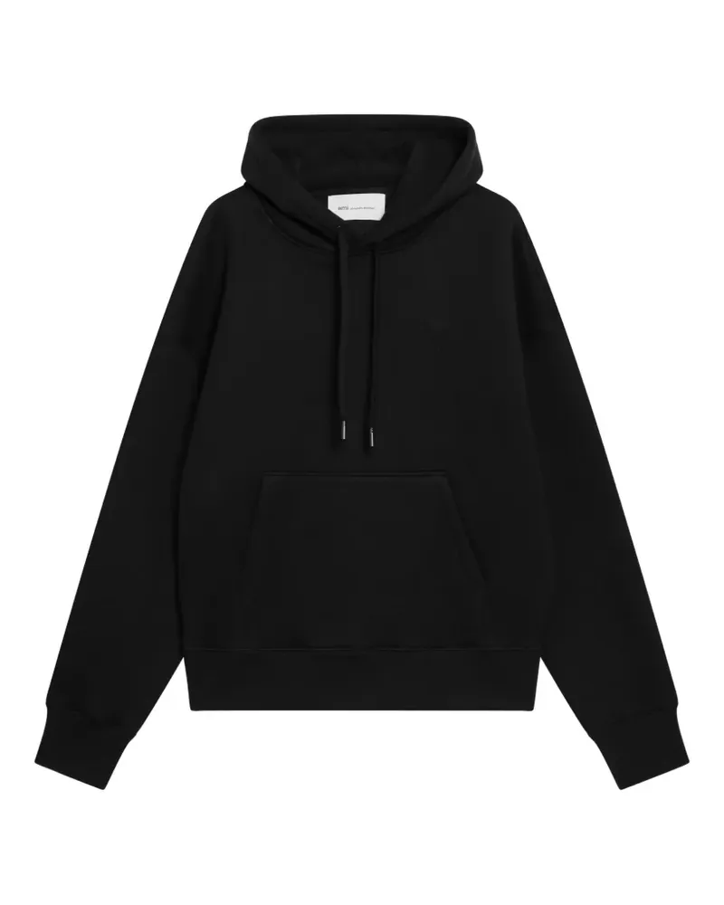 AMI Paris Ami de Coeur Hoodie mit Prägung - Schwarz Schwarz
