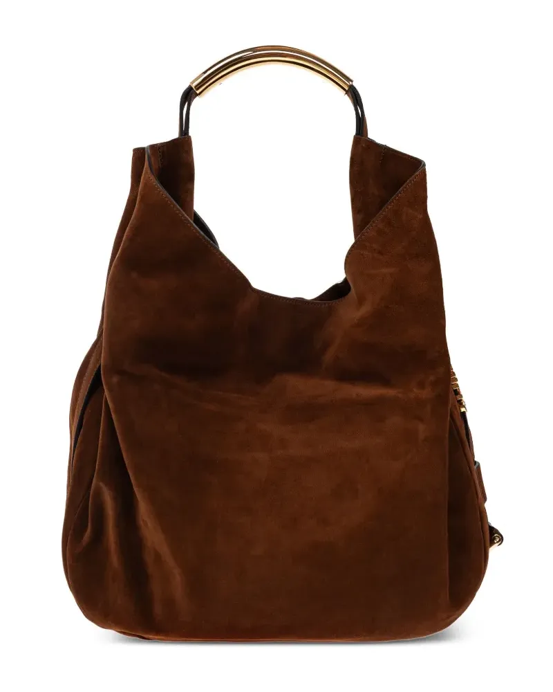 Moschino Shopper aus Wildleder - Braun Braun