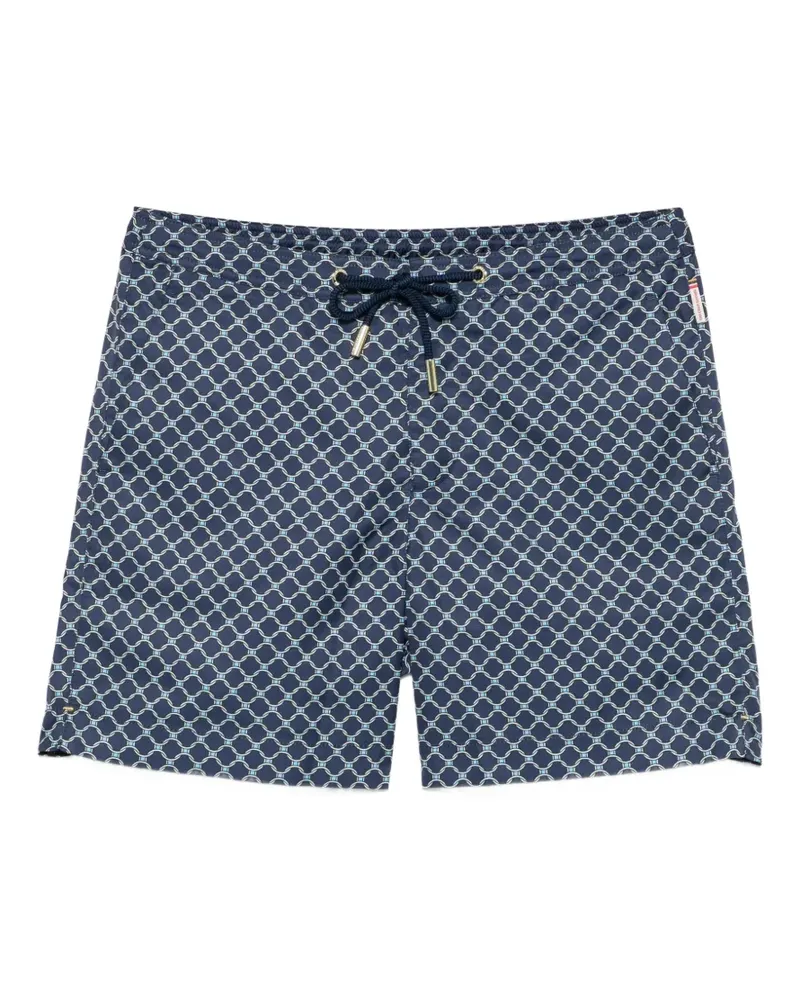 Orlebar Brown Shorts mit geometrischem Muster - Blau Blau