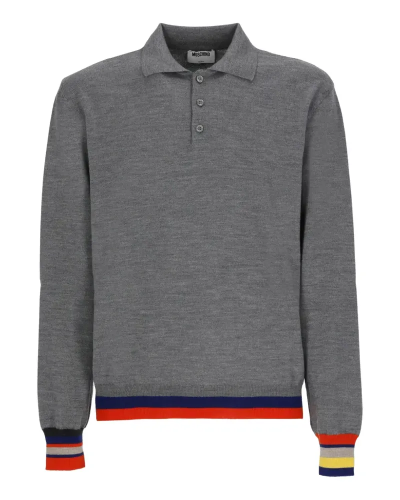 Moschino wool polo shirt - Grau Grau