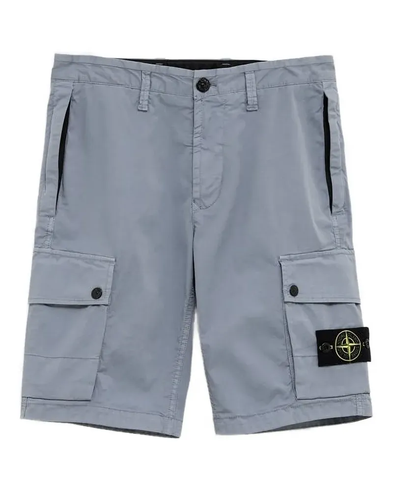 Stone Island Shorts mit aufgesetzten Taschen - Blau Blau