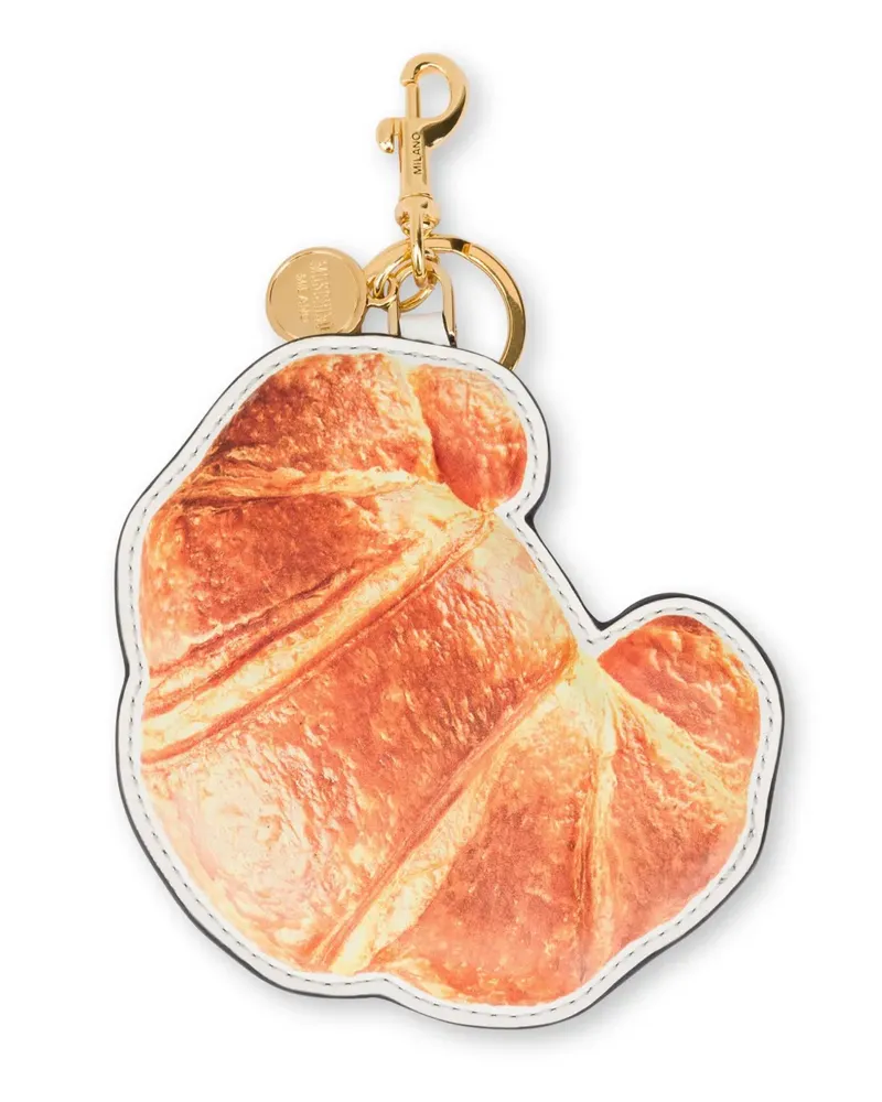 Moschino Croissant Schlüsselanhänger - Nude Nude