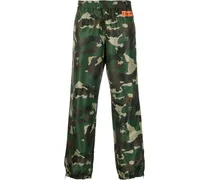 Jogginghose mit Camouflage-Print - Grün