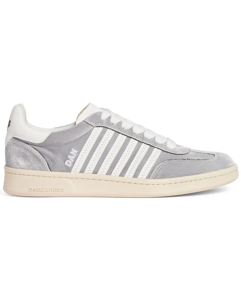 Dsquared2 Boxer Sneakers aus Samt - Grau Grau