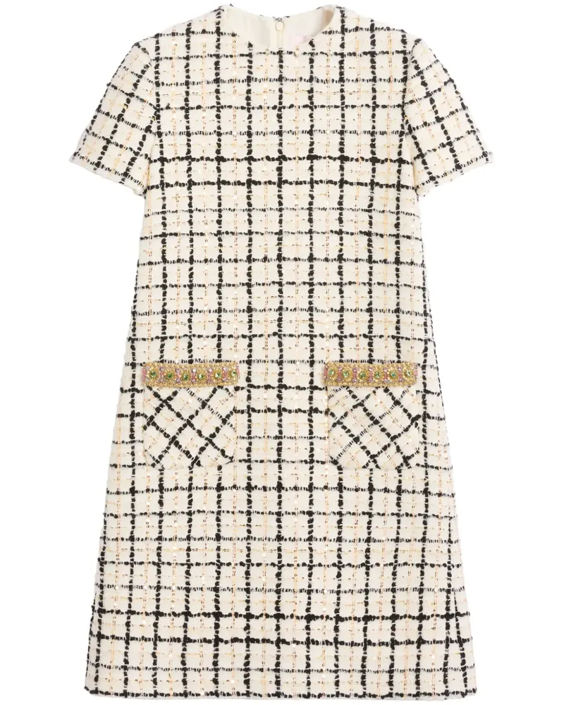 Valentino Garavani Minikleid aus Tweed - Nude Nude
