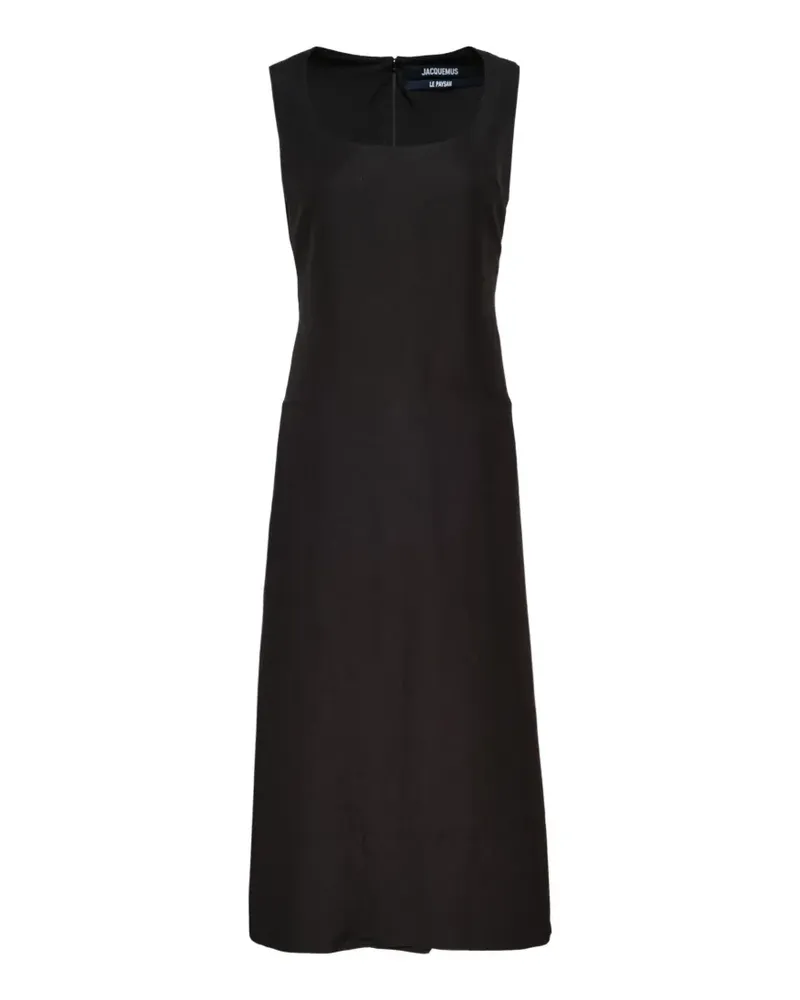 Jacquemus Tablier midi dress - Schwarz Schwarz