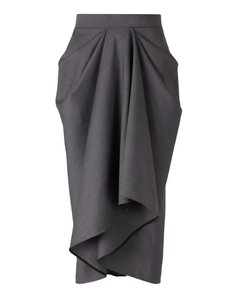 Givenchy draped midi skirt - Grau Grau