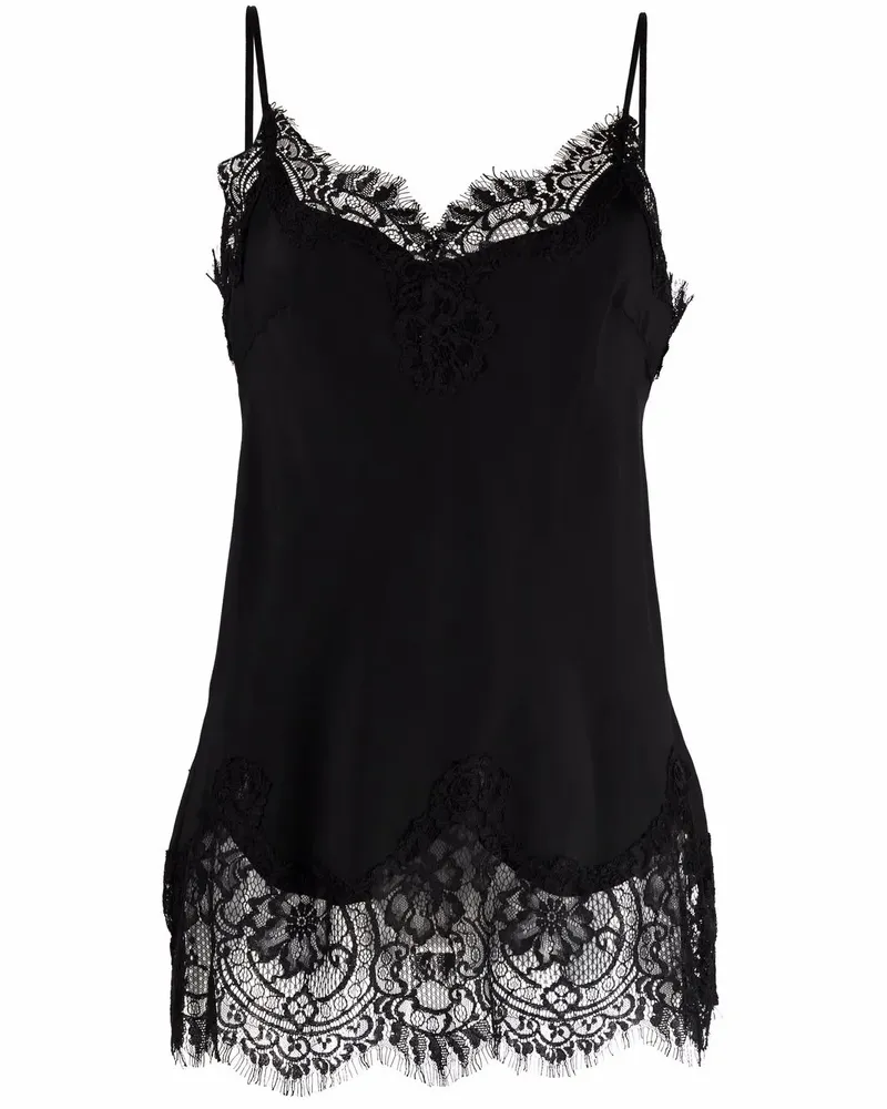 Gold Hawk Clothing Camisole-Top mit Spitzenbesatz - Schwarz Schwarz