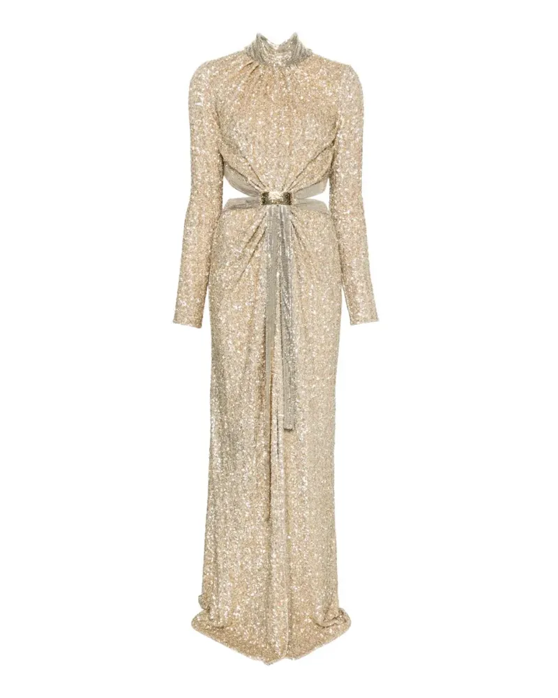 Paco Rabanne sequin-embellished maxi dress - Gold Gold