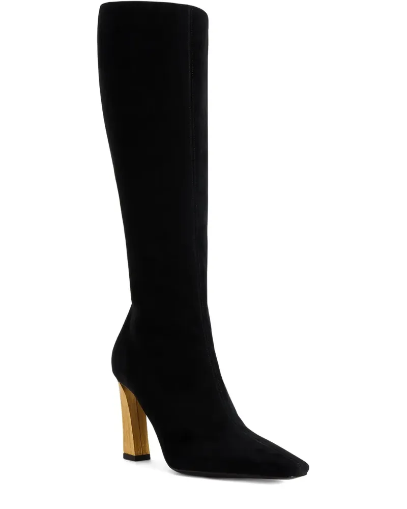 Giuseppe Zanotti Kniehohe Stiefel aus Wildleder - Schwarz Schwarz
