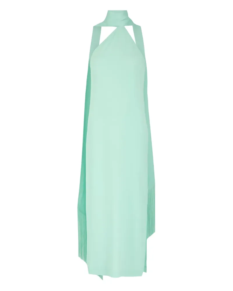 Taller Marmo Kempner halterneck fringed dress - Grün Grün