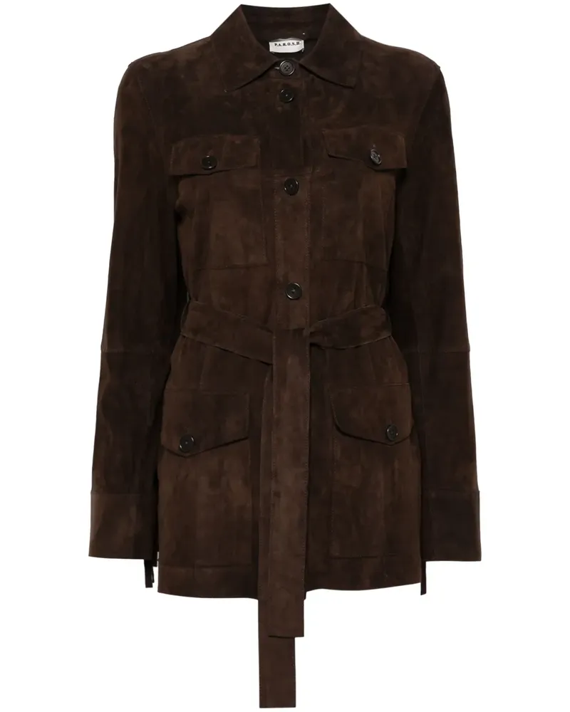P.A.R.O.S.H. P.A.R.O H. Monet Jacke - Braun Braun
