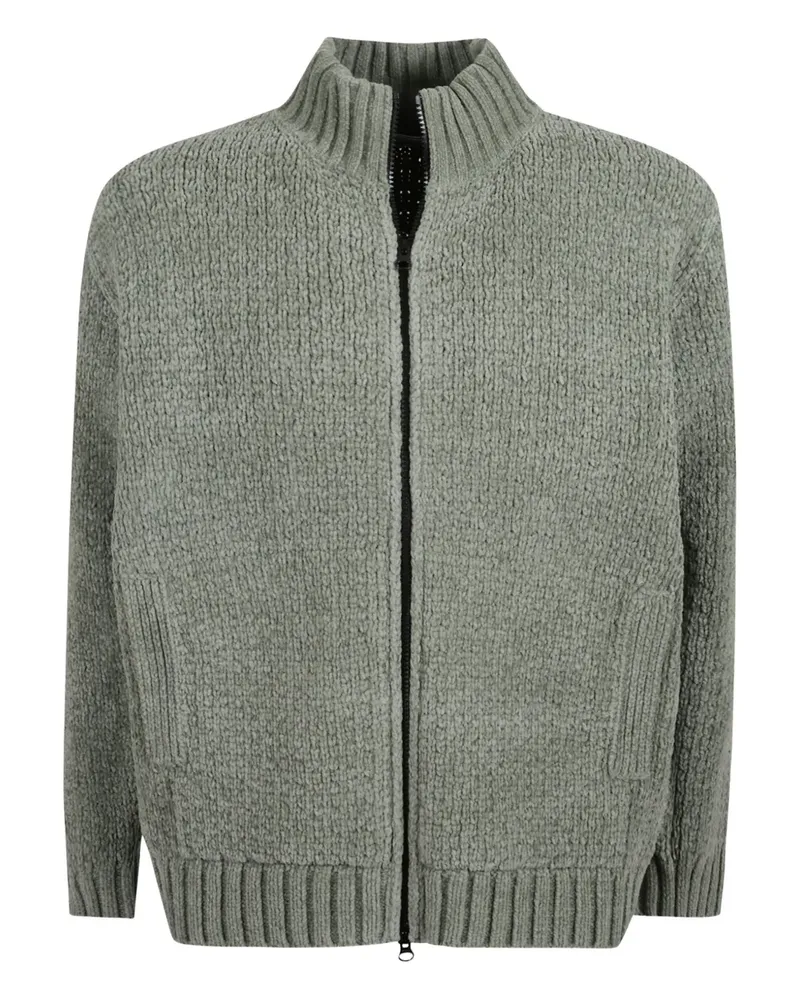 Stone Island zip cardigan - Grün Grün