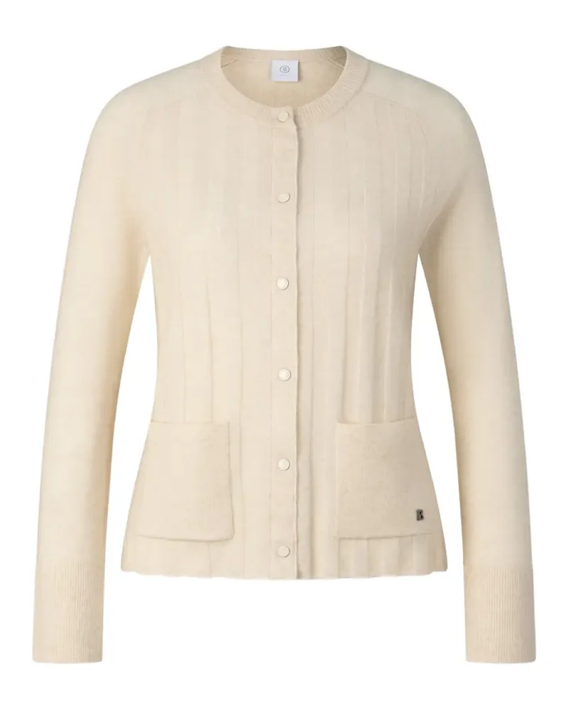 Bogner Gerippter Tanja Cardigan mit Raglanärmeln - Nude Nude