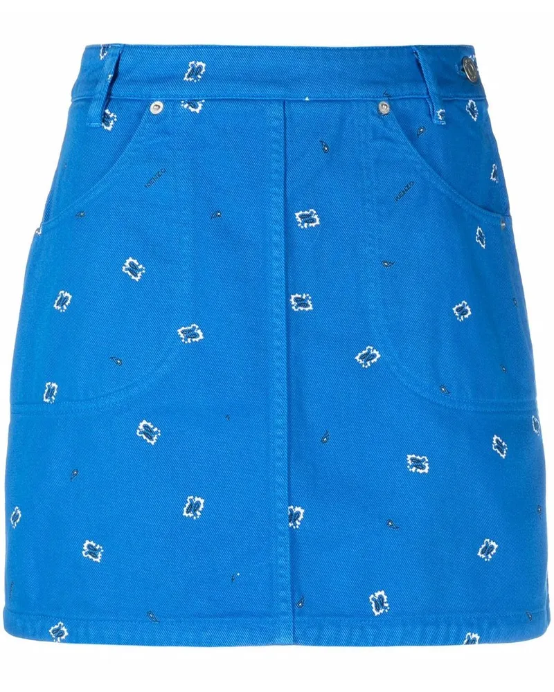 Kenzo Rock mit Paisley-Print - Blau Blau