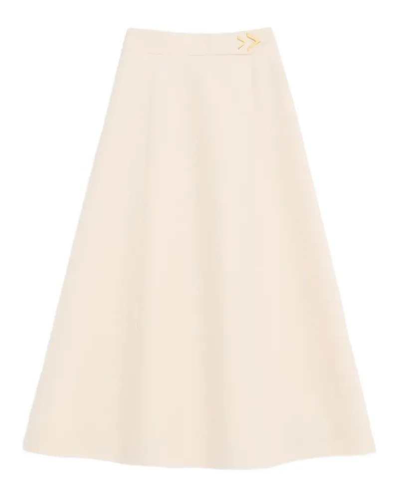 Valentino Garavani crepe couture midi skirt - Nude Nude